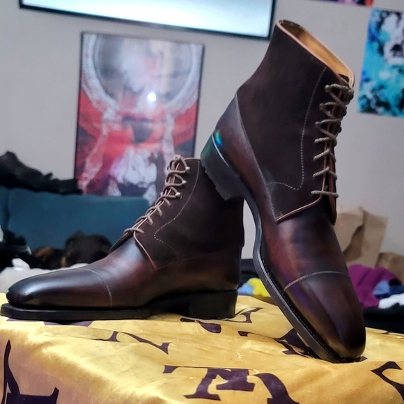 Antonio Meccariello Lace Up Derby Boots - Picture 13 of 14